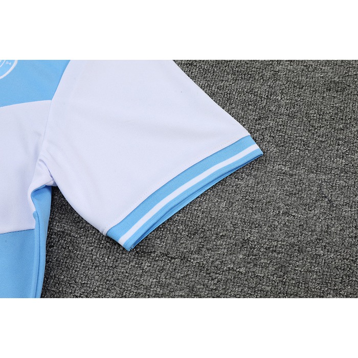Camiseta Polo del Manchester City 22-23 Azul y Blanco - Haga un click en la imagen para cerrar
